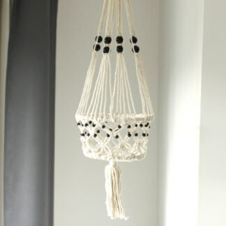 Macetero de Macrame - Gran con Cuentas