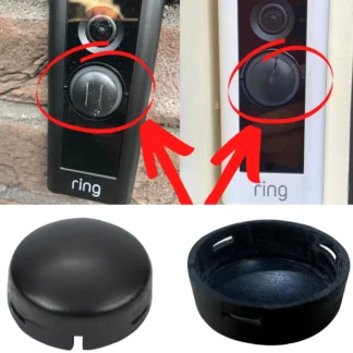 Paquete de 2 botones de repuesto compatibles con RING Doorbell Pro Fix, botón agrietado roto dañado