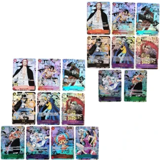 Cartas de colección de Anime de una pieza, réplica de cómics OPCG, versión japonesa en inglés, Zoro Ace Shanks Nika Luffy Kid Law Game