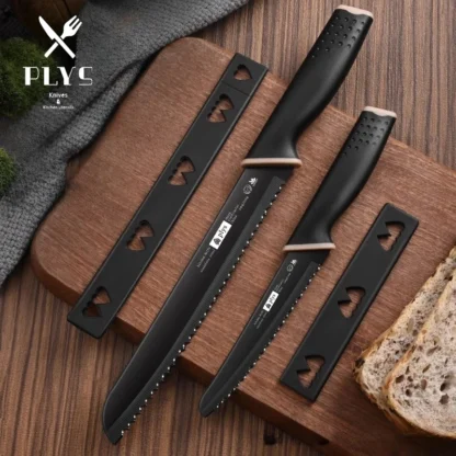 Cuchillo de pan a prueba de óxido, cuchillo dentado de acero inoxidable para rebanar Baguettes y sándwiches, cuchillo para rebanar tostadas en casa