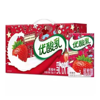 Yili-bebida de yogur sabor fresa, 250ml x 24