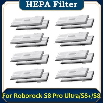 Reemplazo de filtro HEPA para Xiaomi Roborock S8/S8 +/S8 Pro, piezas de repuesto para Robot aspirador, filtros lavables, 16 unidades
