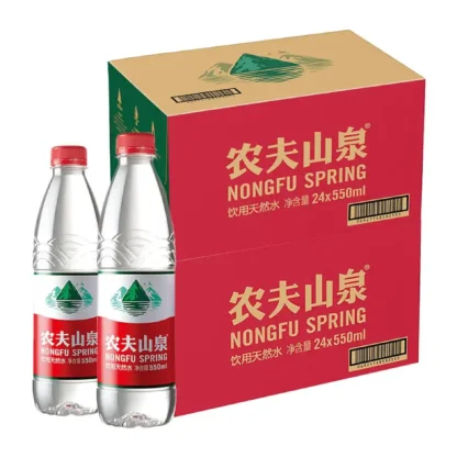 Nongfu-agua pura de primavera, 550ml, 24 botellas por caja