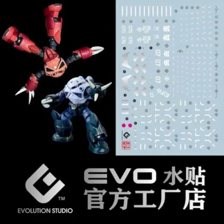 Modelo de calcomanías EVO Water, herramienta de calcomanías deslizantes para 1/144 RG ZGok, pegatinas fluorescentes Rojas + azules, modelos de colección, accesorios de Juguetes