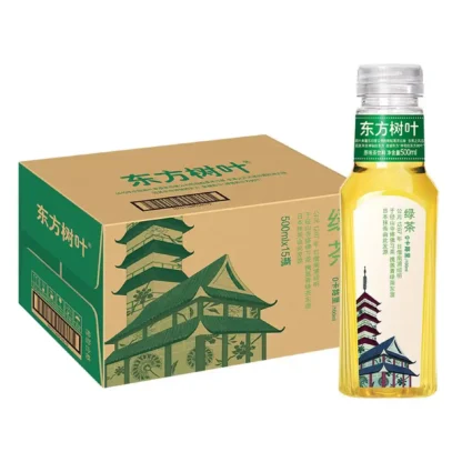 Nongfu Spring-té verde sin azúcar, hojas orientales, 500ml, 15 botellas por caja