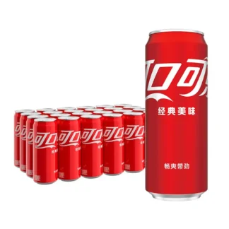 Lata de Coca-Cola moderna, embalaje chino, 330ml x 24