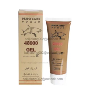 Deadly Shark Power 48000 Gel retardante para hombre, crema Original para el pene, Spray retardante de 90 minutos