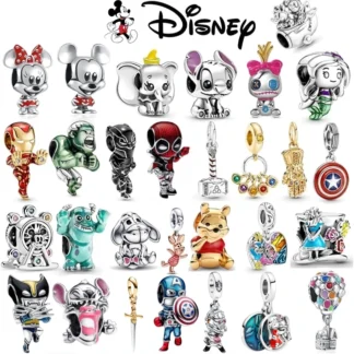 Disney-colgante de plata de ley 925 para mujer, abalorio de superhombre, compatible con Pandora Original, pulsera de Marvel, regalos de joyería