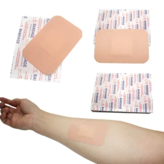 Parche grande de PE para la piel, banda de forma cuadrada impermeable, accesorios de primeros auxilios, vendajes adhesivos de yeso para heridas, 7,6x5,1 CM, 50 unids/set