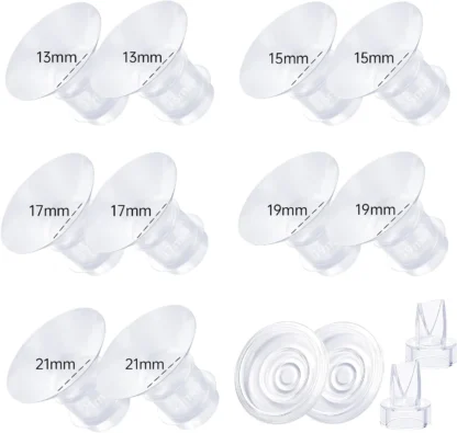 Insertos de brida de 13/15/17/19/21mm, compatibles con Momcozy S12/S12pro/S9/pro S9, para TSRETE/Spectra/Medela, escudo/bridas de 24mm