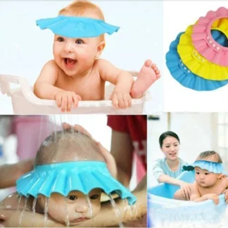Gorro de baño para bebé, visera ajustable, protección para los ojos, impermeable, champú, protector contra salpicaduras, protección para el cabello, gran oferta, 2023