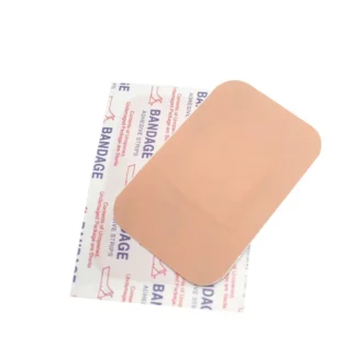 Parche grande de PE para la piel, banda resistente al agua, Forma cuadrada, banda de yeso adhesivo, ayuda para vendaje de heridas, vendajes adhesivos, 50 unids/set