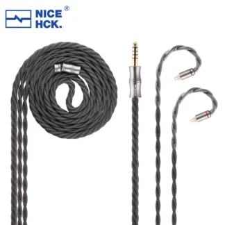 NICEHCK-Cable de auriculares DeepFog y GrayLuna 7N, de gama alta, 2 pines, 4,4mm, para Wyvern MAY, davini, Delci, Explorer 4U, Conch, Klanar, Himalaya