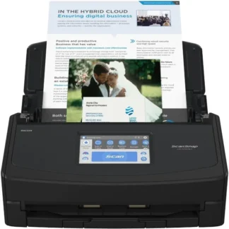 Escáner de fotos y recibos iX1600 inalámbrico o USB de alta velocidad con pantalla táctil grande y alimentador automático de documentos para Mac o PC,17 w