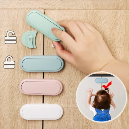 Cerraduras de seguridad multifuncionales para niños, cerradura de mano antipellizco para bebé, cerradura de puerta de gabinete, cerraduras de cajón de refrigerador protectoras para bebé