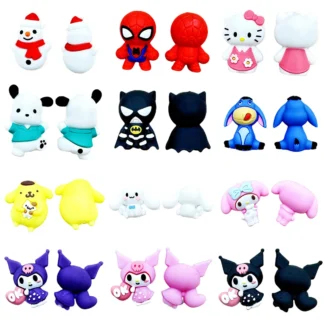 Cuentas de silicona 3D de 10 piezas, cuentas focales 3D, hechas a mano, cadena de pezón, accesorios de joyería, regalos
