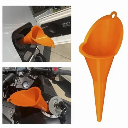 Embudo de boca larga para coche y motocicleta, herramienta de llenado de diésel, repostaje de plástico, boquilla líquida de aceite, accesorios para coche