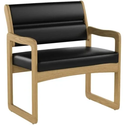 Valley Bariatric Guest, silla Base de trineo, roble claro
