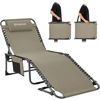 Tumbona plegable para exteriores, tumbona ajustable para playa, tomar el sol, Patio, piscina, césped, cubierta