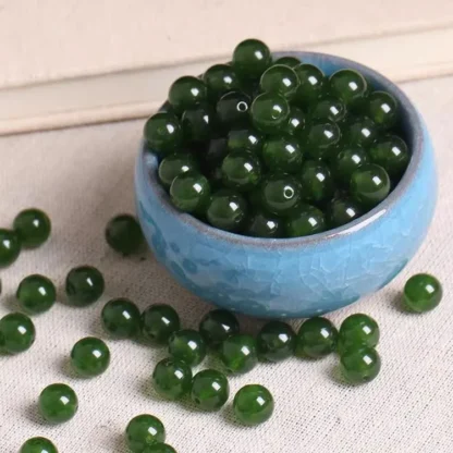 Cuentas verdes aleatorias para fabricación de joyas, accesorios de collar de pulsera DIY, 30 piezas, nuevo