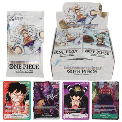 Tarjeta de colección de Anime ONE PIECE para niños, juguete de regalo, TCG, piezas, Luffy, Zoro, Shanks, 40/300 OP-05