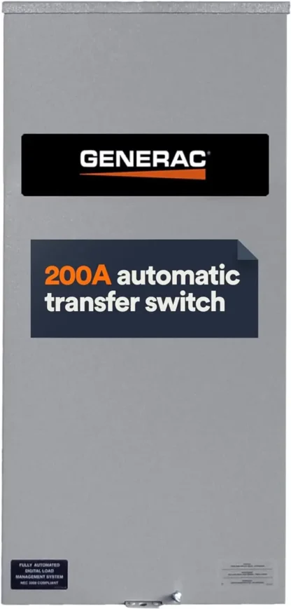 Generador monofásico de 200 Amperios, interruptor de transferencia automática, entrada de servicio, nuevo