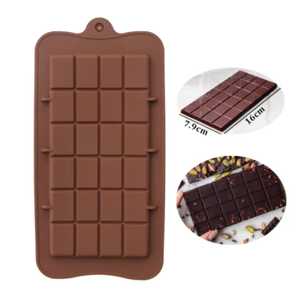Molde de silicona para gofres, herramienta para hornear, Chocolate y dulces