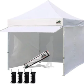 Toldo emergente de 10x10 para exteriores, carpa comercial con 4 paredes laterales con cremallera extraíble y rodillo Ba, envío gratis, EE. UU.
