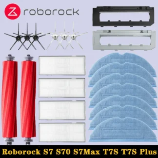 Roborock-accesorios para Robot aspirador S7, S70, S7Max, T7S, T7S Plus, cubierta de cepillo principal, filtro Hepa, almohadilla de fregona, piezas de repuesto