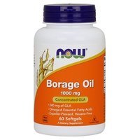 Aceite de borraja 1000mg 60 perlas de 1000mg - NOW Foods