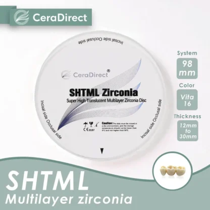 Ceradirect-bloques de Zirconia SHT-ML multicapa, 98mm, sistema abierto para laboratorio Dental, CAD/CAM
