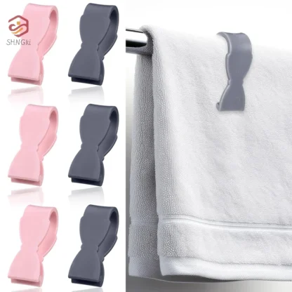 Clip de toalla de mano para cocina, herramienta de fijación para horno, lavavajillas, estufa, toallero de baño, 6 piezas