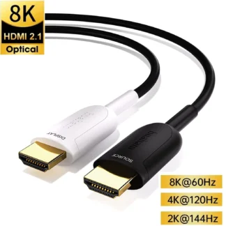 Cable de fibra óptica 8K, 60Hz, HDMI 2,1, 48Gbps, 4K, 120Hz, 144Hz, auriculares HDR, HDCP, 2,2, 2,3, HDTV, PS5, Blu-ray, Xbox, PC, TV, 1-20M