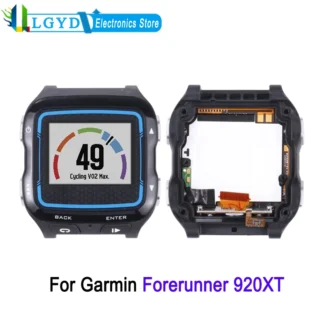 Pantalla LCD de 1,14 pulgadas para reloj Garmin Forerunner 920XT, con marco y digitalizador, montaje completo, pieza de repuesto