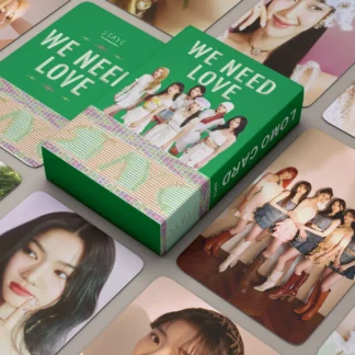 Stayc-álbum de fotos de Kpop WE HEED LOVE YOUNG-LUV.COM, tarjetas fotográficas Lomo, SEEUN Stayc, tarjetas postales para colección de Fans, regalo, 55 unids/set