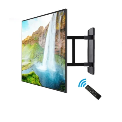 Soporte de pared para TV eléctrica, extensor de Control remoto inteligente, giratorio motorizado, movimiento completo