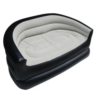 Sofá inflable doble para acampar al aire libre, sillón plegable portátil para jardín, terraza, muebles de playa, redondo, impermeable