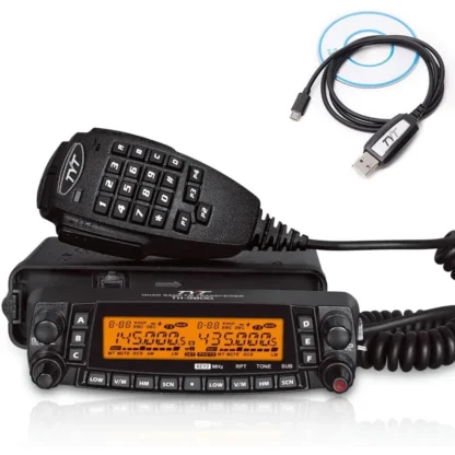 TYT-TH-9800D de banda cruzada de 50W, transceptor móvil de 10M/6M/2M/70CM, Radio bidireccional de doble banda A + B
