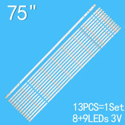 Tira de luces Led de retroiluminación, accesorio para televisor de 75 ", 75UHDLEDALEXAV1 75U6763DB 75U6863DB 75HL16T64U JL.D75042330-078CS JL.D75091330-178AS-M