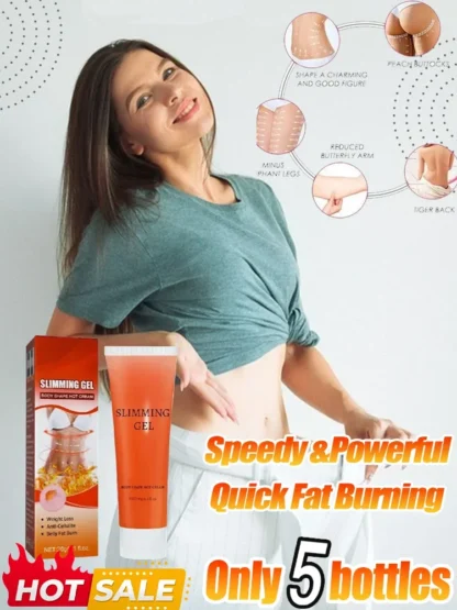 Potente crema de Gel quemagrasas para mujer, moldeador de cuerpo completo, cuidado de la salud, muslos, mantener la forma del vientre, levantar y apretar la piel
