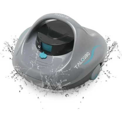 Aspiradora de piscina inalámbrica, robot limpiador de piscinas, con autoestable, ideal para piscinas planas elevadas y enterradas de hasta 850 pies cuadrados