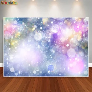 Mocsicka-fondo personalizado para fiesta de cumpleaños, suministros de decoración de pared para niños, planta, flor, mariposa