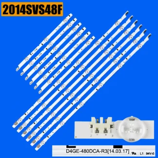 Tira de LED para iluminación trasera para UE48H5510SS UE48H5515AK UE48H5550AK UE48H5552AK UE48H6200AW UE48H6200AY UE48H6230AK UE48H6500SB