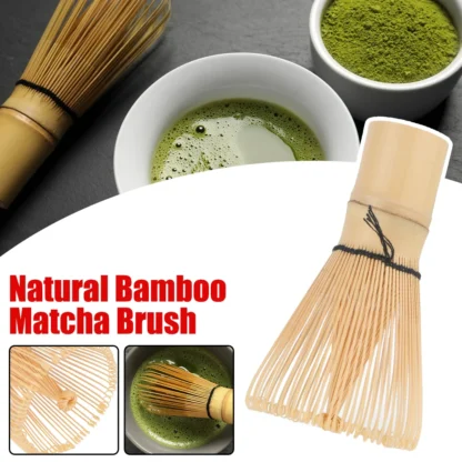 Batidor de polvo de té verde Matcha 100, accesorios de cocina, ceremonia japonesa, bambú Chasen, herramienta de té, cepillo de té