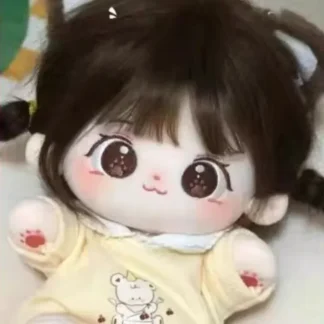 Miaomiao-Muñeca de peluche de 20cm para niña, muñeco de Idol, cuerpo de peluche suave, puede cambiar la ropa, colección de fanáticos, regalo de Halloween para niños