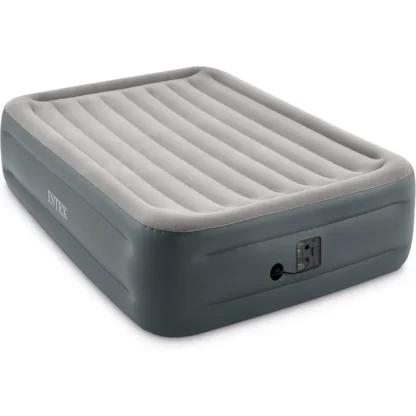 Intex-cama de aire de descanso esencial de la serie Dura Beam, con bomba eléctrica interna, altura de cama de 18 ", Queen (Modelo 2020)