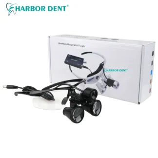 Lupa Dental para laboratorio, Binocular de aumento médico, faro delantero, 2,5/3.5X