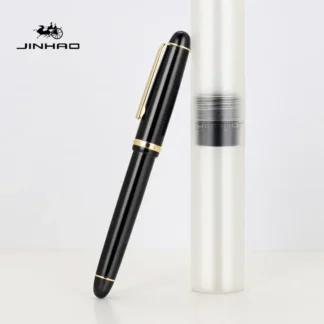 JINHAO X350 pluma estilográfica de Metal, EF, F, M, punta doblada, suministros de papelería escolar, oficina de negocios, escritura de punta fina, bolígrafos de firma, regalos