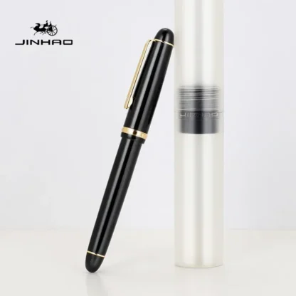 JINHAO X350 pluma estilográfica de Metal, EF, F, M, punta doblada, suministros de papelería escolar, oficina de negocios, escritura de punta fina, bolígrafos de firma, regalos