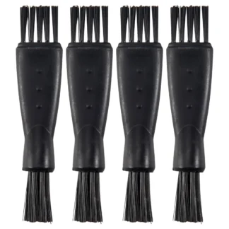 4 piezas recortadora de doble cara afeitadora cepillo de limpieza cortadora cepillo limpiador cortadora cepillo de limpieza para hombres